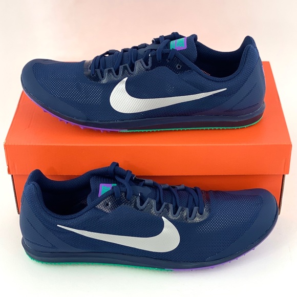 Nike Other - Nike Zoom Rival D 10 Obsidian Men's Track Spikes Shoes Blue Purple Tool & Bag